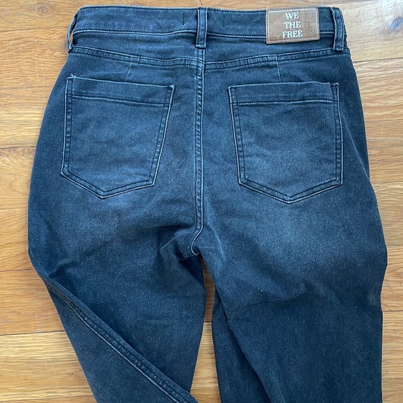 We The Free Black Straight Leg Jeans - Picture 4 of 6